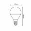 LED žárovka 5W-50W G45 160° E14 matná