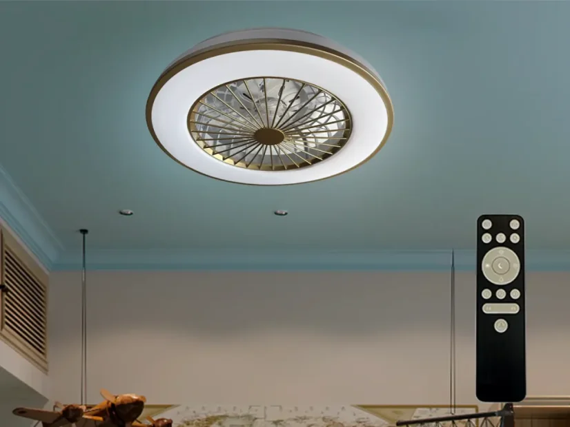 LED svítidlo OPAL + stropní ventilátor + dálkový ovladač 48W - LCL6347