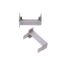 Pár koncovek profilu 2SP-S stříbrné