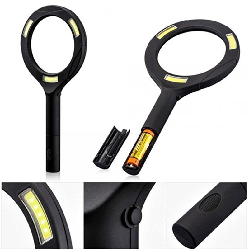 Lupa 5 x ZOOM s LED světlem LM102