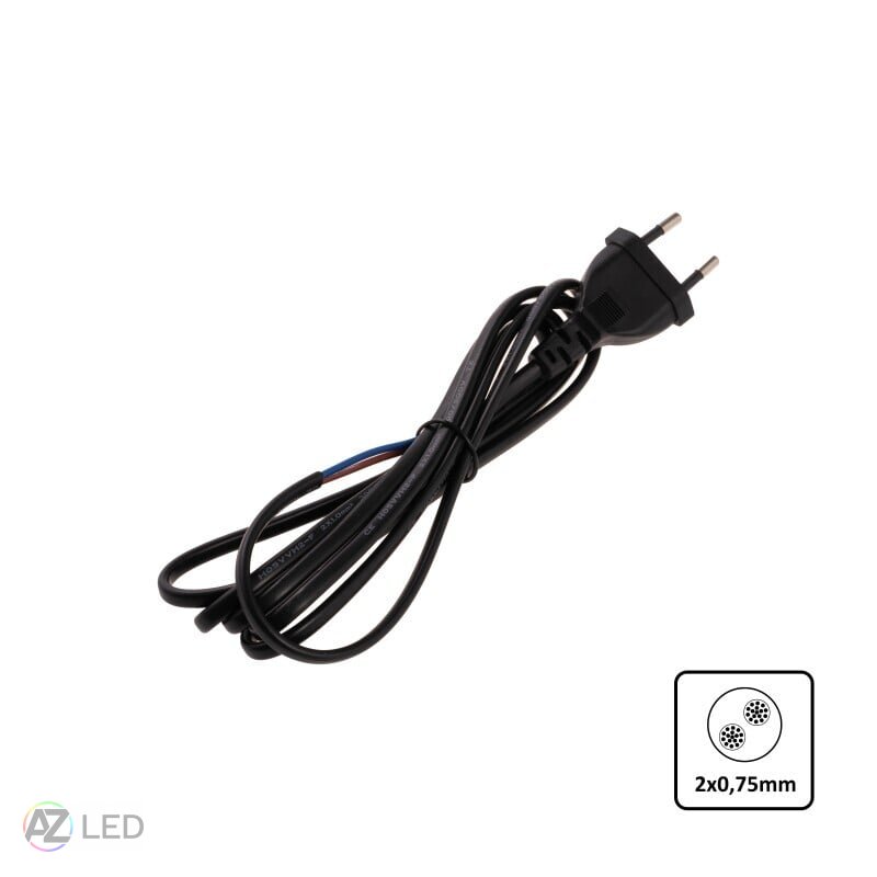 Flexo šňůra PVC 2x0,75 mm 2m