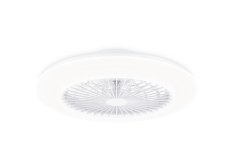 Amigo Stropní svítidlo s ventilátorem 25W+60W, bílá, třpytivý efekt