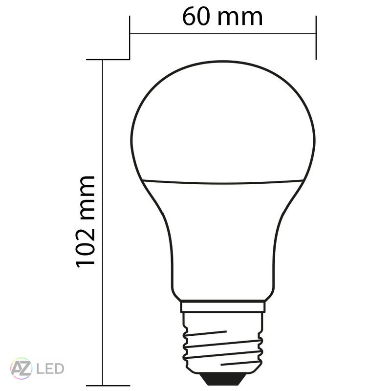 LED žárovka 4,8-40W 2700K 200° E27