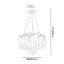 Luxusní závěsný křišťálový lustr 13 x G9 - CA021/800