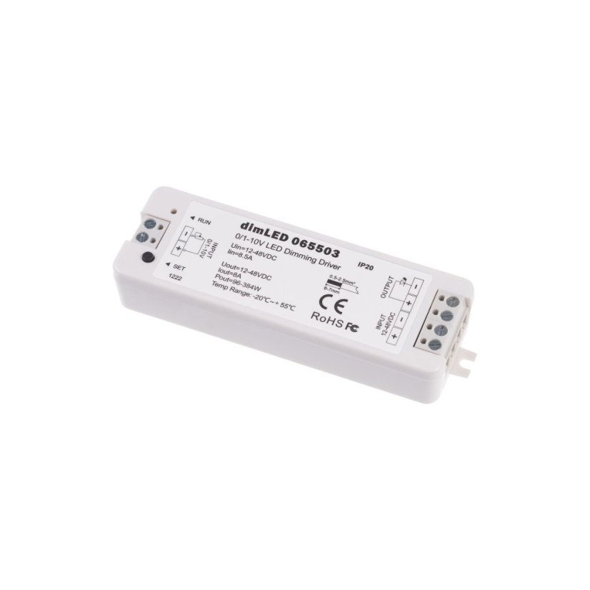 dimLED stmívač 0/1-10V 8A