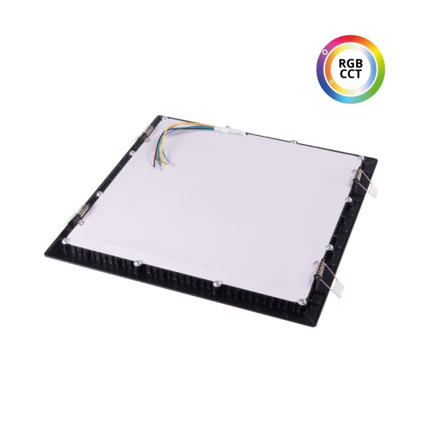 LED panel vestavný čtvercový černý 24V 36W RGBCCT 300x300mm