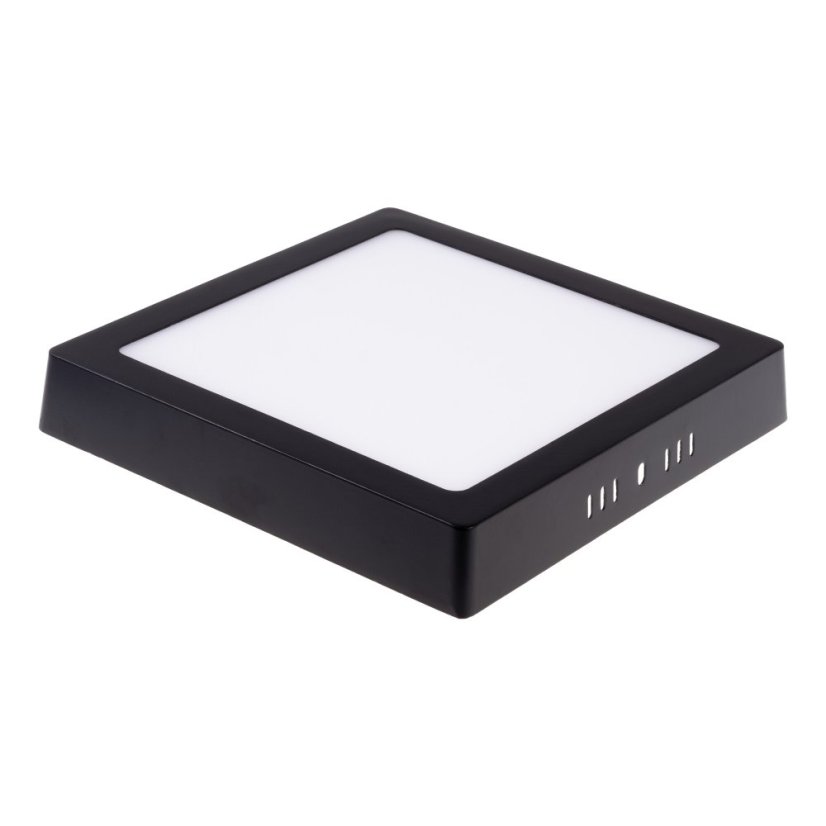 LED panel BPS24 čtvercový 24W 30x30cm černý - Barva světla: Teplá bílá