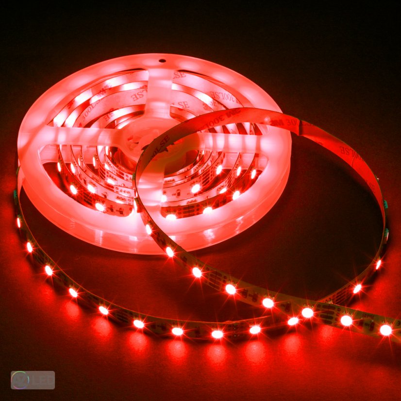 RGB LED pásek 14,4W 300SMD vnitřní červený