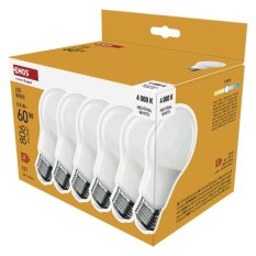 Multipack LED žárovek Emos Basic E27 A60 8,8W (6ks)