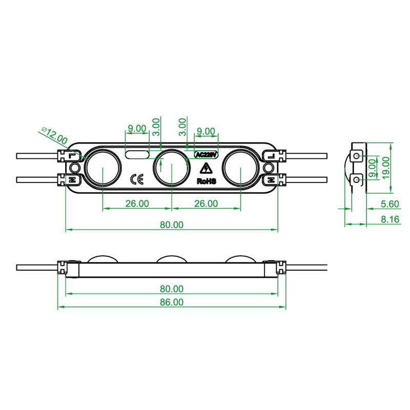 LED modul 230V 2W 7716-160