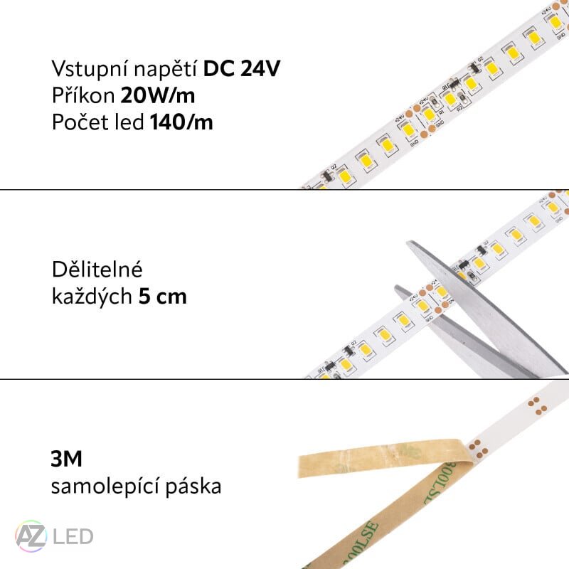 LED pásek 24CC 14020 vnitřní