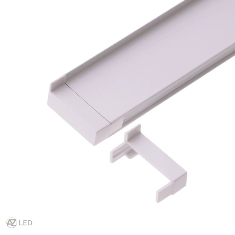 Pár koncovek profilu 2SP-W bílé