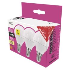 Multipack LED žárovek Emos Classic E14 Mini Globe 5W (3ks)