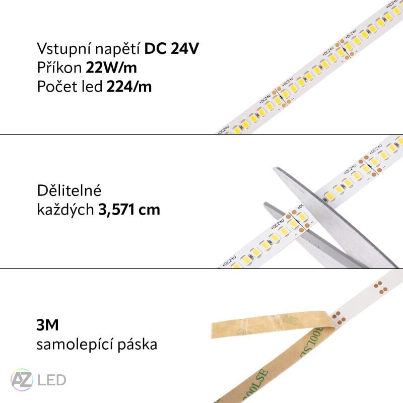 LED pásek EFI22 24V 22W vnitřní