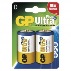 Alkalická baterie GP Ultra Plus LR20 (D) 2ks