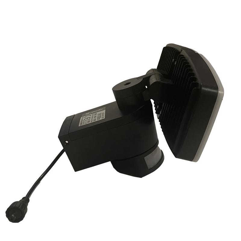 LED černé vnější solární svítidlo se senzorem 12W 3000K - 4100K - 6500K LS023