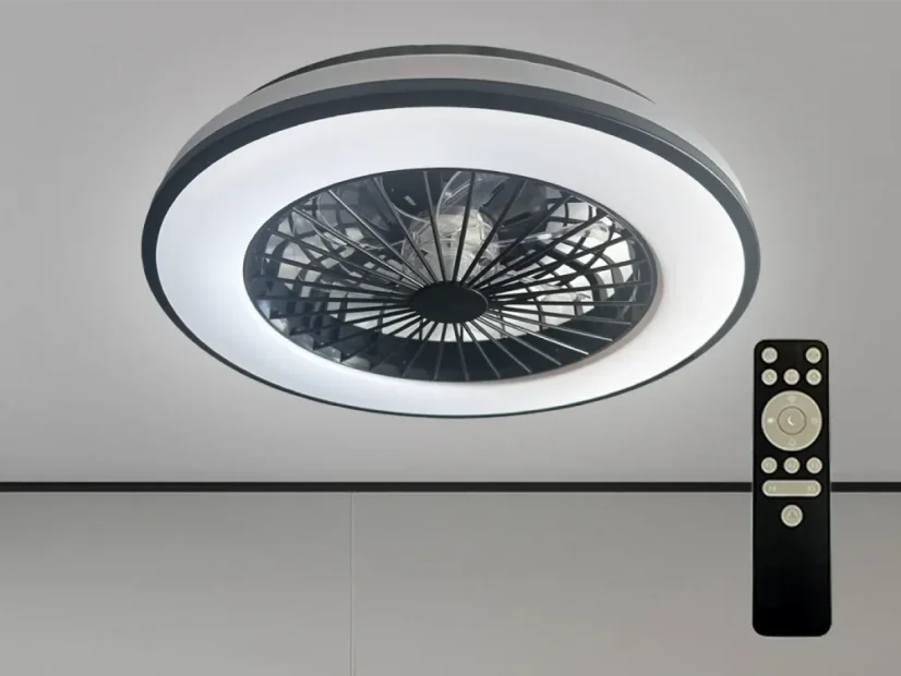 LED svítidlo OPAL + stropní ventilátor + dálkový ovladač 48W - LCL6346