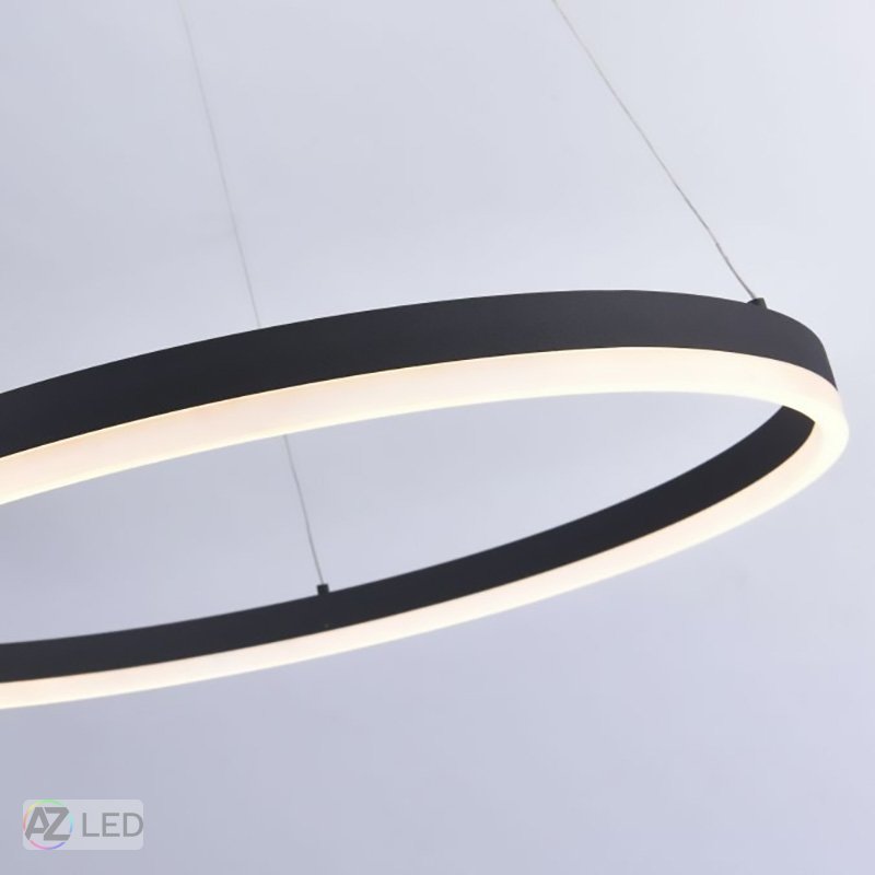 Závěsné LED svítidlo Titus 3000K černá - Průměr: 400 mm