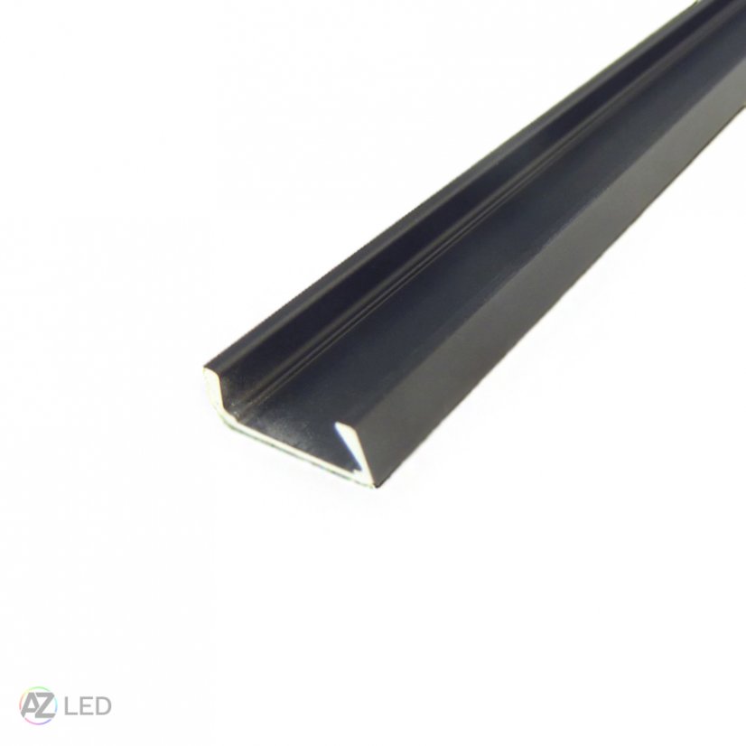Nástěnný LED profil - NPM2C černý - Délka: 1000 mm