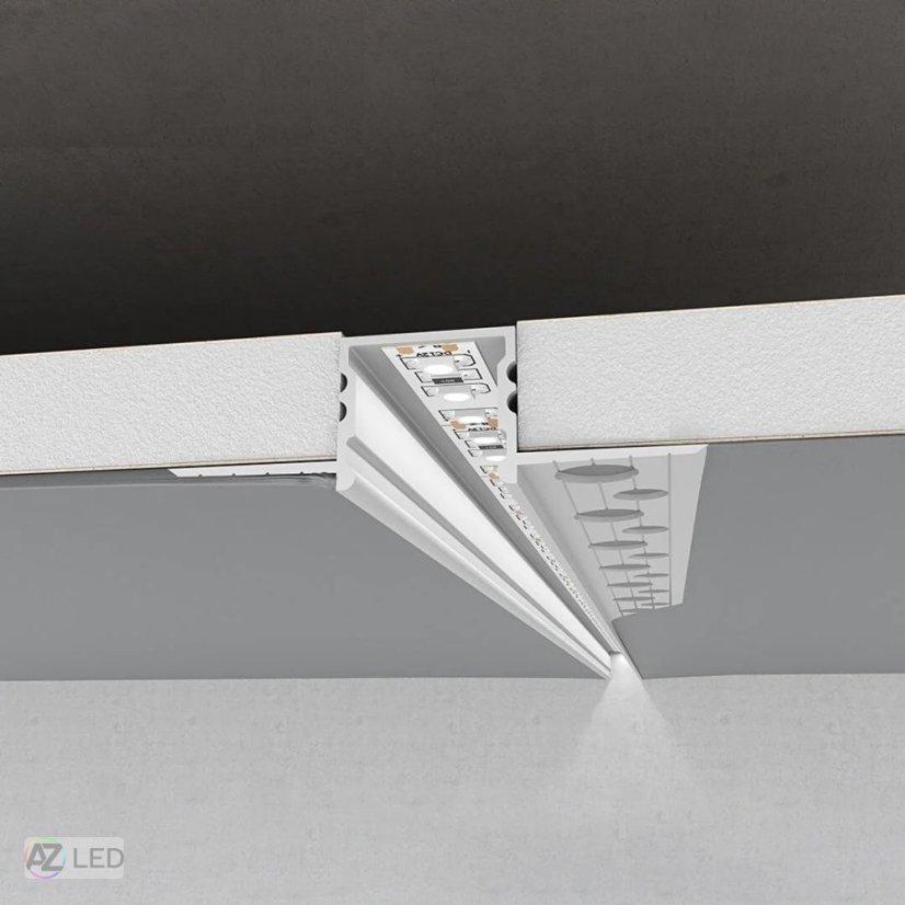 LED profil do sádrokartonu - SDK1 stříbrný
