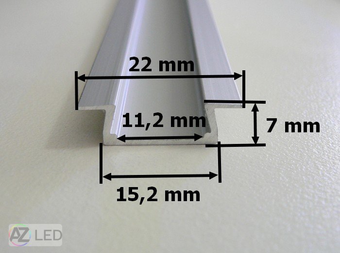 Vestavný LED profil - VP4M - Délka: 2000 mm
