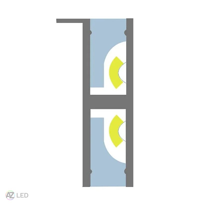 LED profil 2SP-B pro police - Bronz