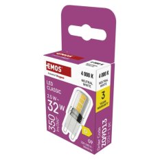 LED žárovka Emos Classic G9 JC 2,5W bílá 350 lm 300 °