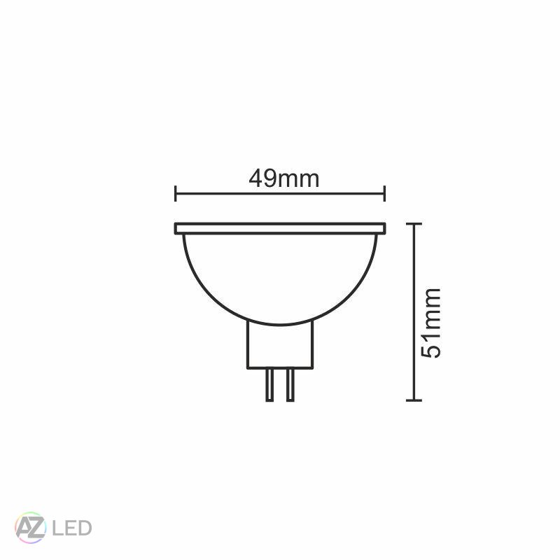 LED žárovka 5-50W 120° GU5,3 MR16