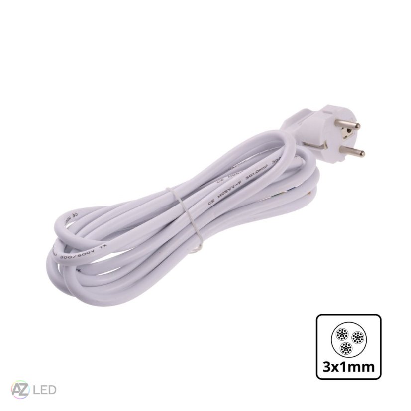 Flexo šňůra PVC 3x1 mm 3m