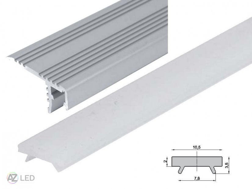 Schodišťový LED profil - STP - Délka: 1000 mm