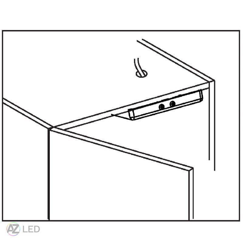 Skříňový spínač IRD1 12-24V bílý