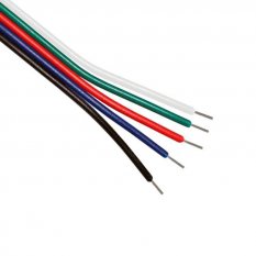 Plochý kabel RGBW 5x0,3