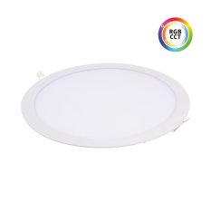 LED panel vestavný kulatý bílý 24V 27W RGBCCT 225mm