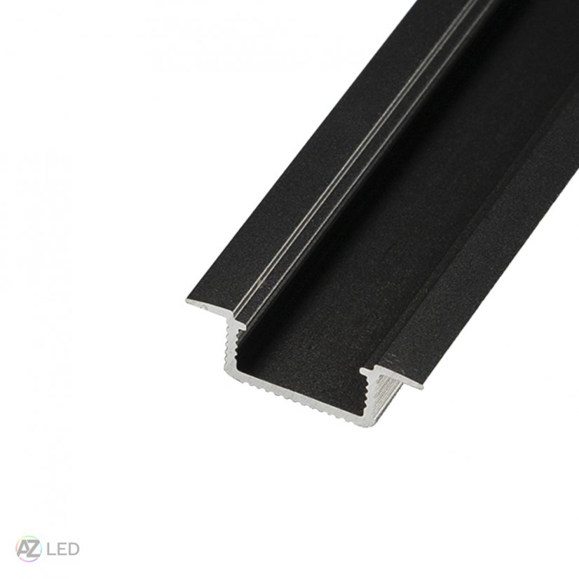 Vestavný LED profil - VP5C černý - Délka: 1000 mm