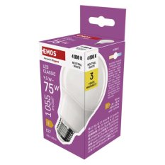 LED žárovka Emos Classic E27 A60 9,5W
