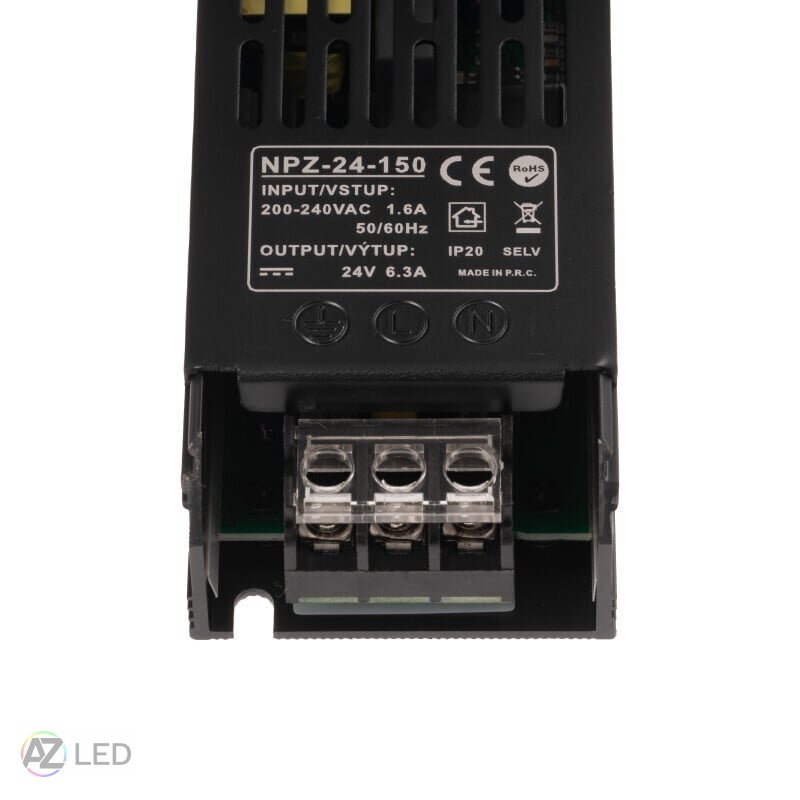 Trafo pro zapojení LED osvětlení 24V 150W NPZ-24-150 vnitřní
