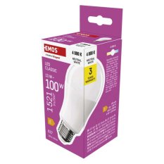 LED žárovka Emos Classic E27 A60 13W