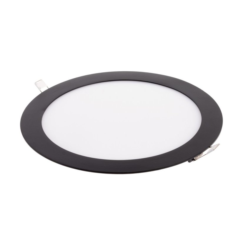 LED panel BLN18 kulatý 18W 220mm černý - Barva světla: Teplá bílá