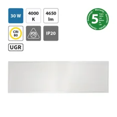 LED svítidlo Office 12030 30W 4000K 1195x295mm bílé