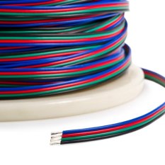 Plochý RGB kabel 4x0,3 mm²