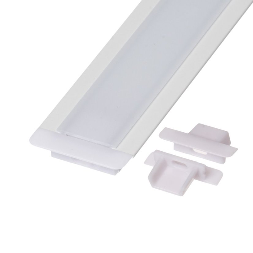 Vestavný LED profil - V4 mini bílý - Délka: 1000 mm