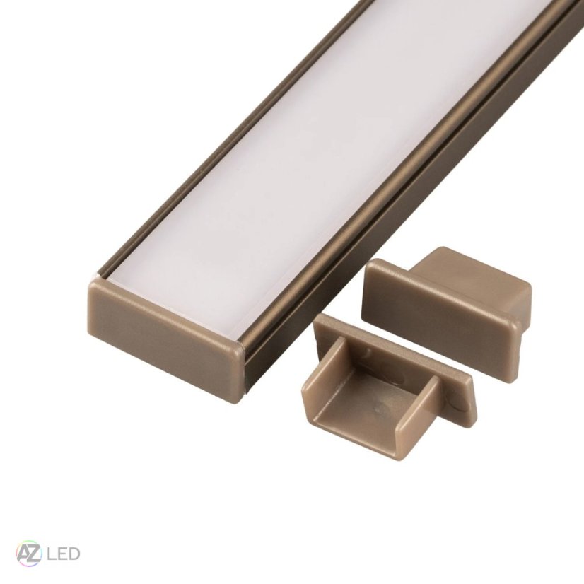Nástěnný LED profil - N14 bronzový