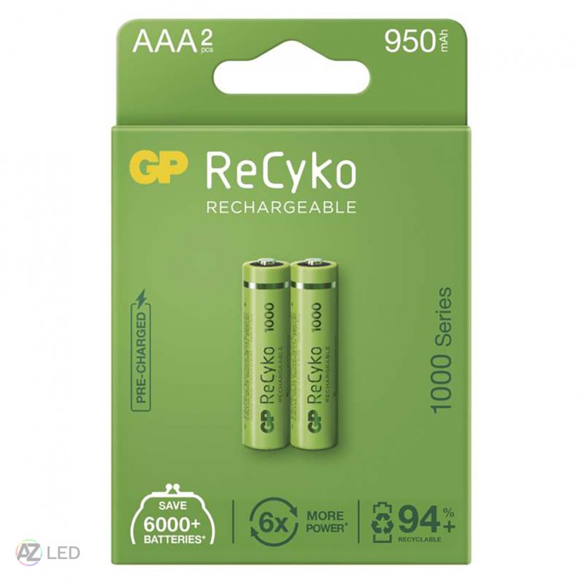 Nabíjecí baterie GP ReCyko 1000 HR03 (AAA) 2ks