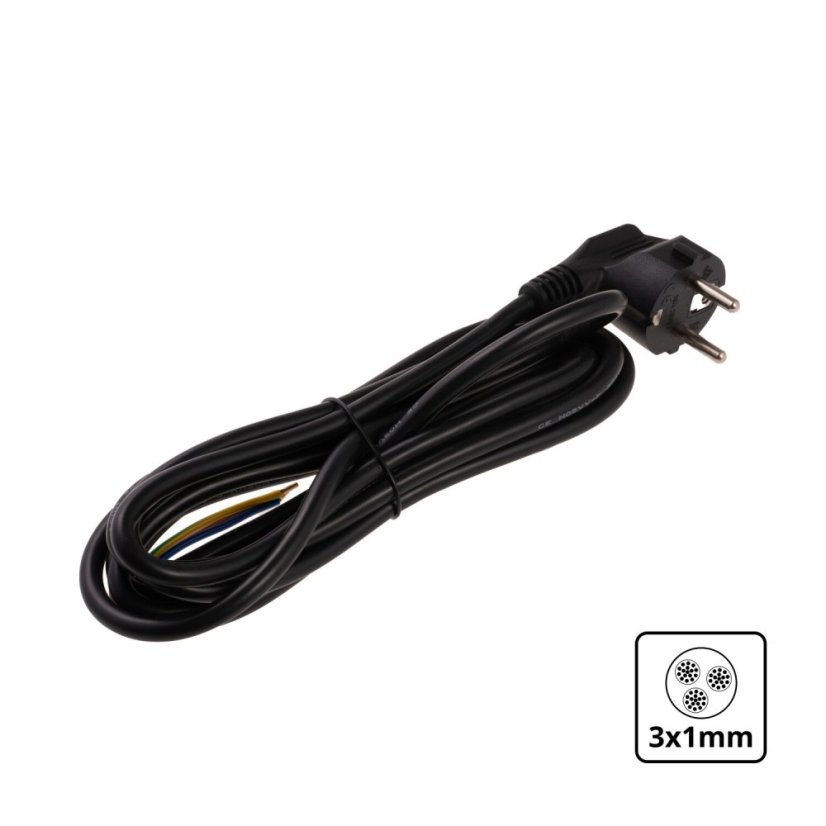 Flexo šňůra PVC 3x1 mm 3m