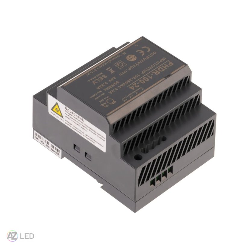 Trafo pro zapojení LED osvětlení 24V 100W na DIN lištu