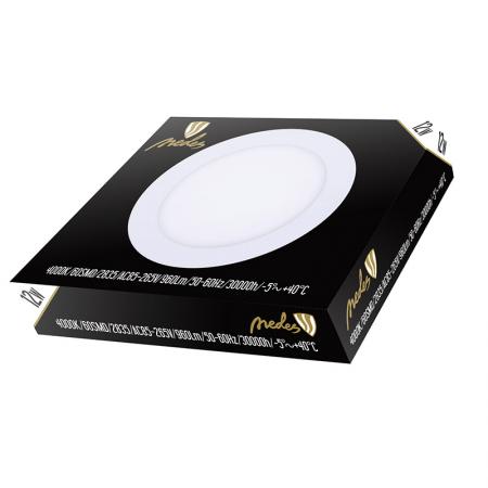 LED panel kruhový vestavný 12W 168mm