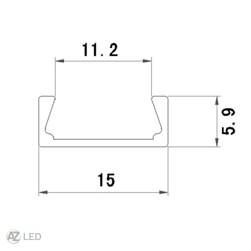 Nástěnný LED profil - Mikro 2 bílý