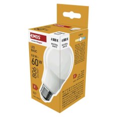 LED žárovka Emos Basic E27 A60 8,8W