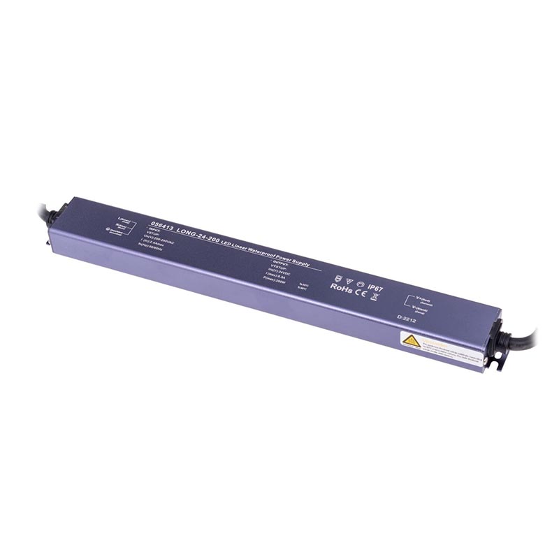 T-LED Trafo pro zapojení LED osvětlení 24V 200W LONG IP67 056413