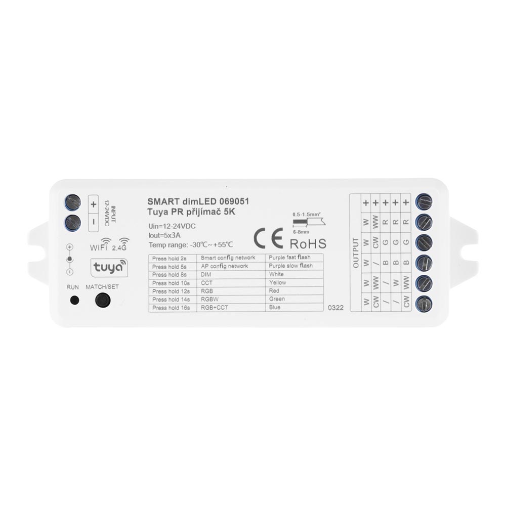 T-LED Smart přijímač dimLED Tuya PR 5K 069051